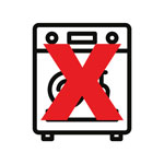 Not Dishwasher Safe Icon
