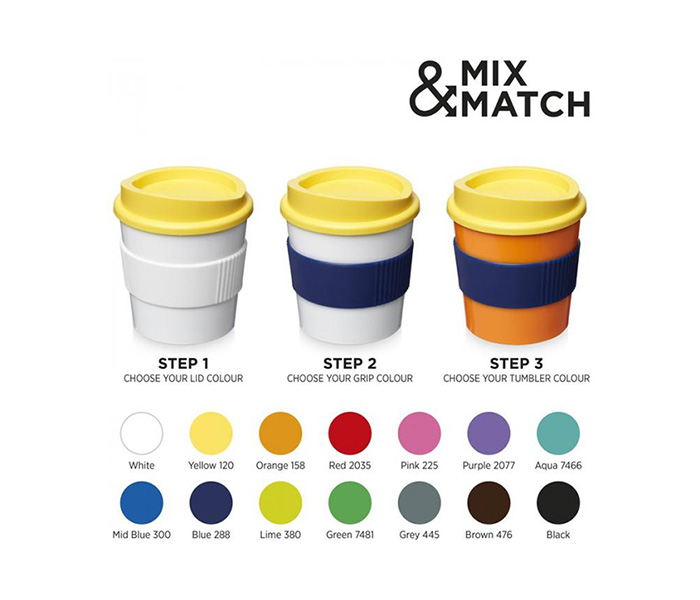 Americano® Primo 250ml Tumbler with Grip - Mix & Match Colours