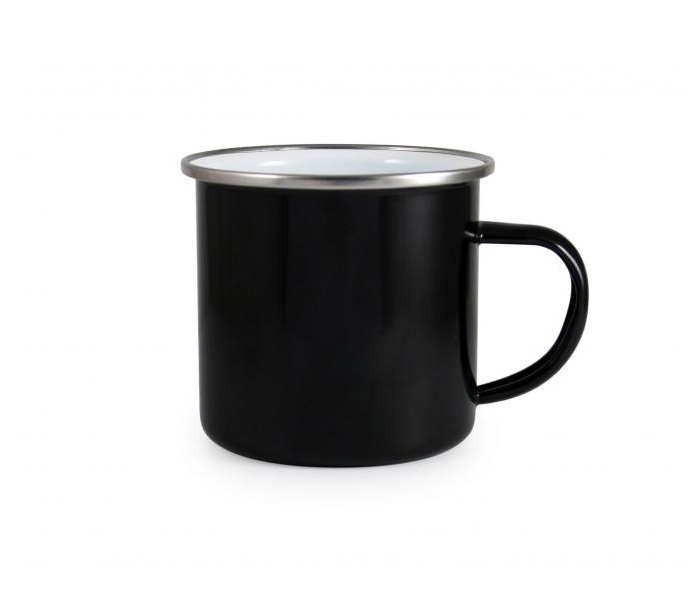 Black & White Duo Enamel Printed Mug