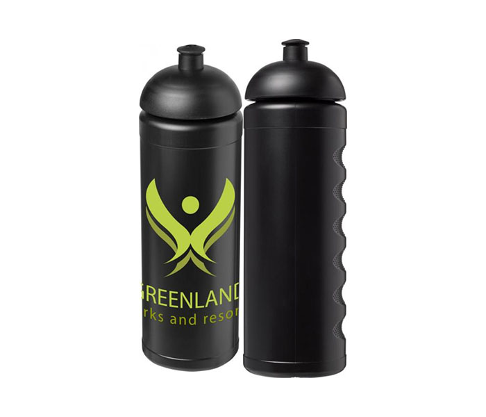 Black Baseline Plus® Grip 750ml Sports Bottles with Dome Lid
