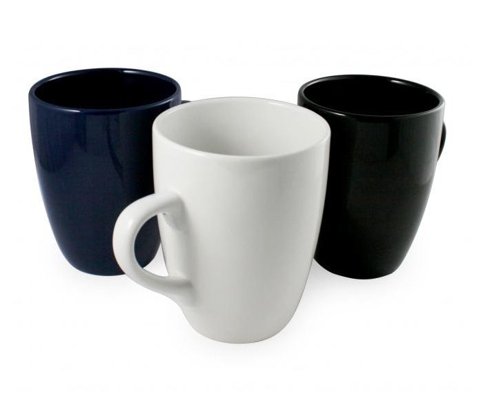 Black, White & Midnight Blue Marrow Printed Mugs