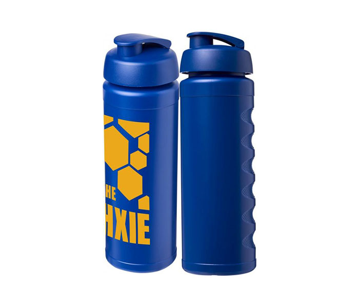 Blue Baseline Plus® Grip 750ml Sports Bottles with Flip Lid