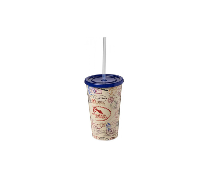 Blue Brite-Americano® 350ml Double-Walled Stadium Cup