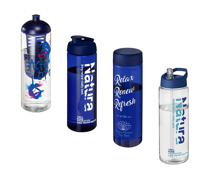 Blue H<sub>2</sub>O Active® Vibe 850ml Sports Bottle - Blue Lids/Fittings