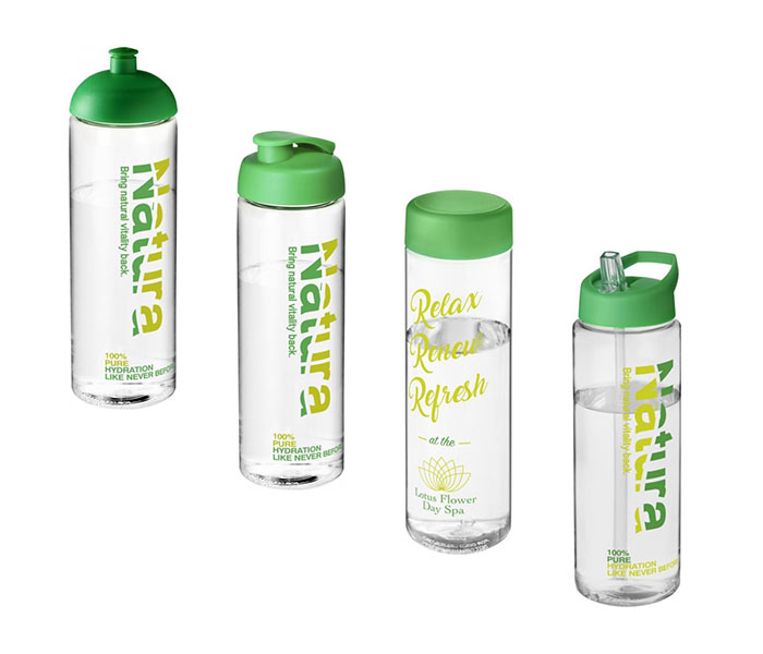 Green H<sub>2</sub>O Active® Vibe 850ml Sports Bottle - Green Lids/Fittings