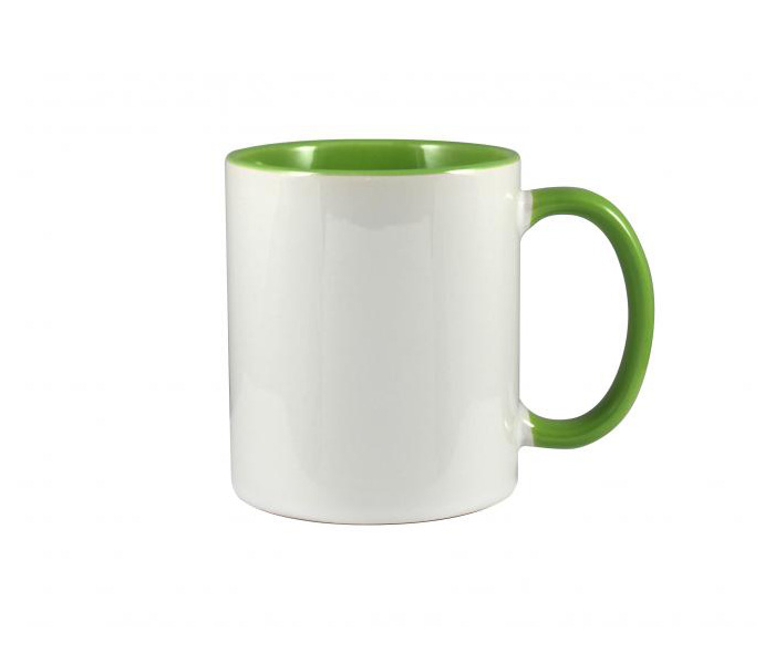 Light Green Durham Two Tone Duraglaze Full Colour Mug