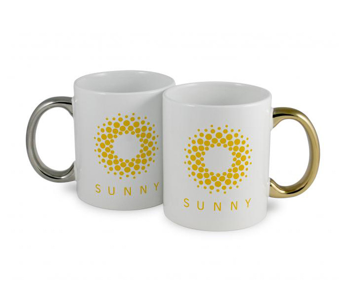 Lustre Handle Printed Mug