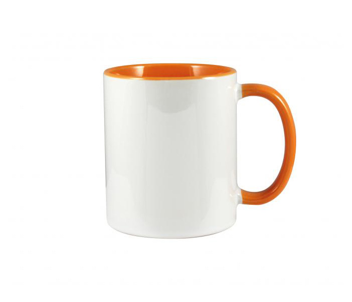 Orange Durham Two Tone Duraglaze Full Colour Mug