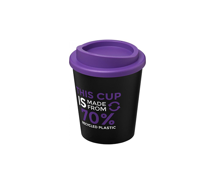 Purple Americano® Espresso Eco 250ml Recycled Tumbler with Twist-On Lid