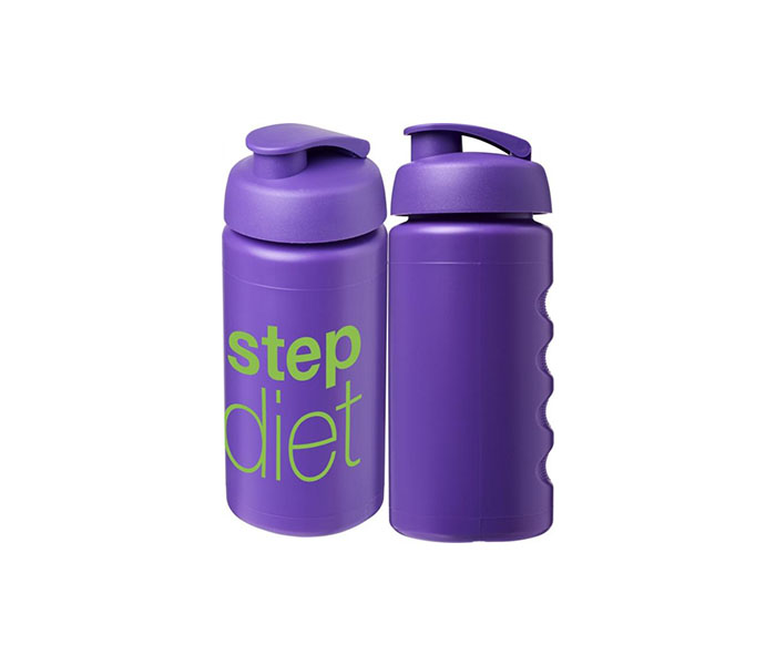 Purple Baseline Plus® Grip 500ml Sports Bottle with Flip Lid