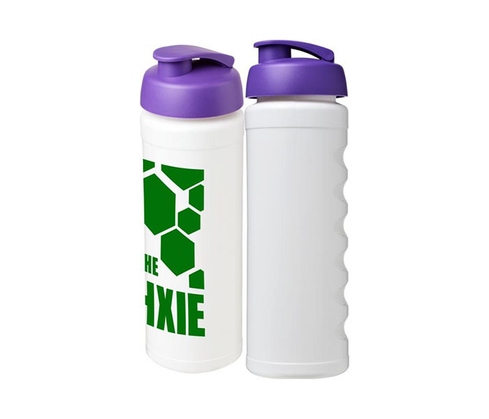 Purple Baseline Plus® Grip 750ml Sports Bottles with Purple Flip Lid