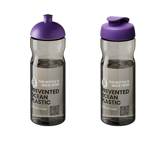 Purple H<sub>2</sub>O Active® Eco Base 650ml Sports Bottle