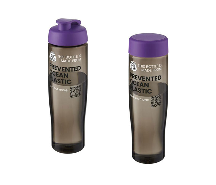 Purple H<sub>2</sub>O Active® Eco Tempo 700ml Sports Bottle