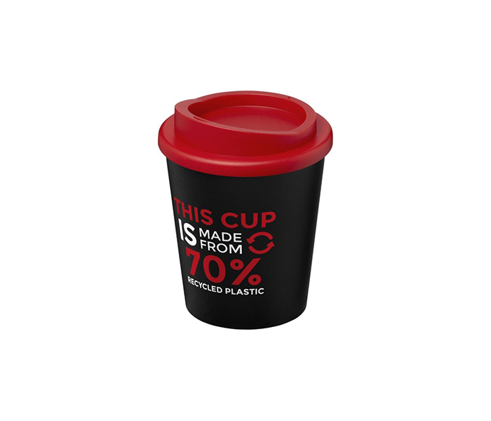 Red Americano® Espresso Eco 250ml Recycled Tumbler with Twist-On Lid
