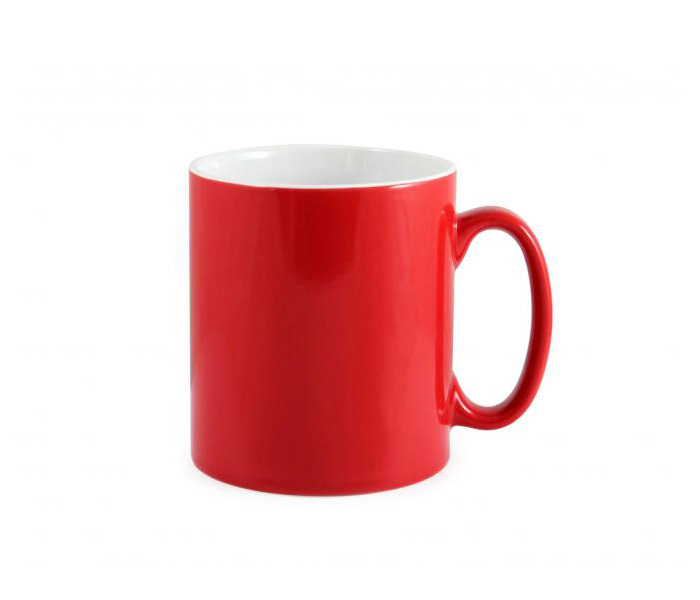 Red & White Duo Cambridge Printed Mug
