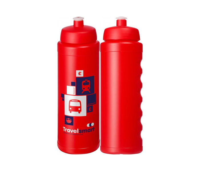 Red Baseline Plus® Grip 750ml Sports Bottles with Sports Lid