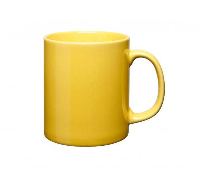 Yellow Cambridge Printed Mug